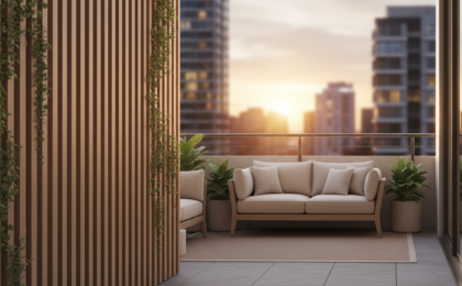 easy balcony privacy setup